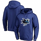 Men's Customized San Jose Sharks Blue All Stitched Pullover Hoodie,baseball caps,new era cap wholesale,wholesale hats